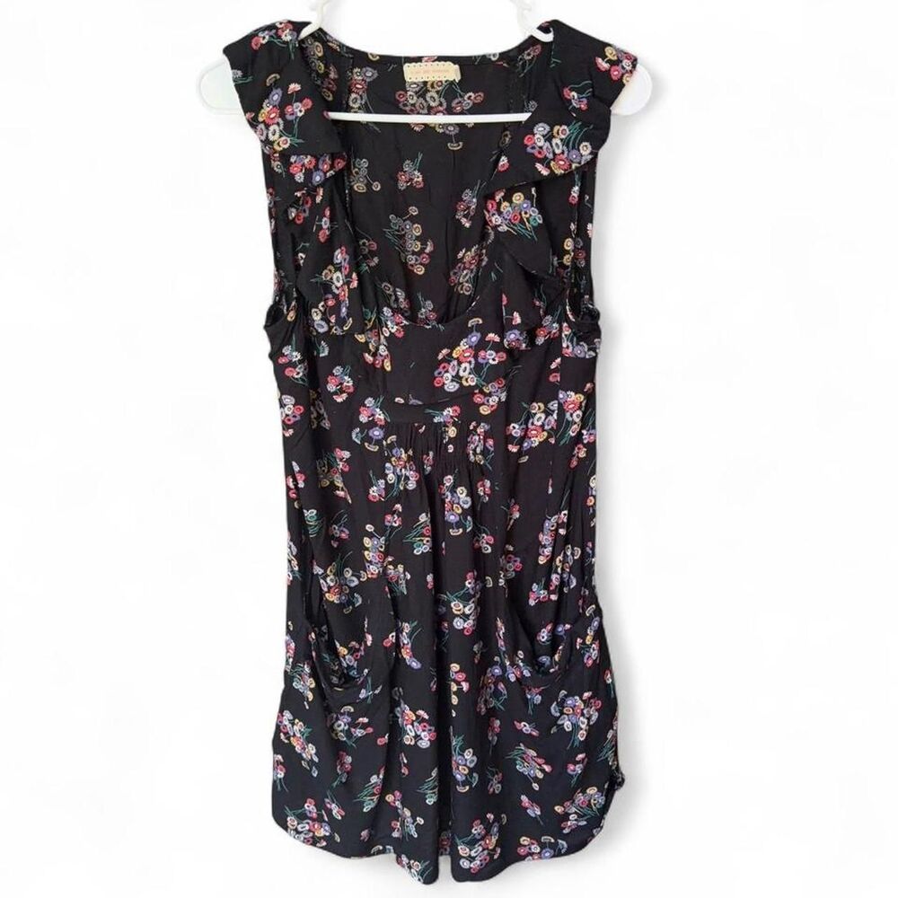 Pins and Needles Floral Pintuck Ruffle Dress size M